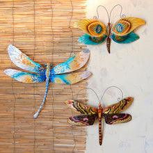 Load image into Gallery viewer, Dragonfly Wall Decor Peacock