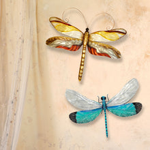 Load image into Gallery viewer, Dragonfly Wall Decor Pearl Tan And Brown