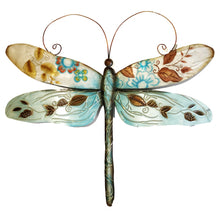 Load image into Gallery viewer, Dragonfly Wall Decor Blue And Pearl