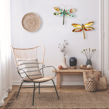 Load image into Gallery viewer, Dragonfly Wall Decor Blue And Pearl