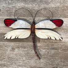 Load image into Gallery viewer, Dragonfly Wall Decor Red Tipped