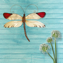 Load image into Gallery viewer, Dragonfly Wall Decor Red Tipped
