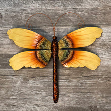 Load image into Gallery viewer, Dragonfly Wall Decor Sunflower