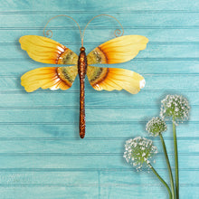 Load image into Gallery viewer, Dragonfly Wall Decor Sunflower