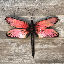 Load image into Gallery viewer, Dragonfly Wall Decor Red And Black