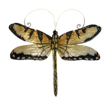 Load image into Gallery viewer, Dragonfly Wall Decor Gold And Blue