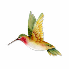 Load image into Gallery viewer, Hummingbird Wall Decor Yellow And Green