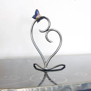 Heart and Butterfly Scultpure