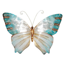 Load image into Gallery viewer, Butterfly Wall Decor Pearl And Soft Aqua
