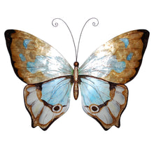 Load image into Gallery viewer, Butterfly Wall Decor Copper With Aqua
