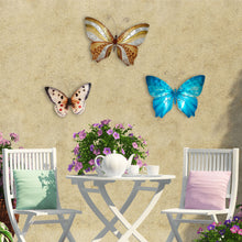Load image into Gallery viewer, Butterfly Wall Decor White And Red
