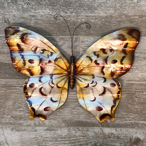 Butterfly Wall Decor Copper With Ripples