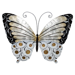 Butterfly Wall Decor Black Pearl And Gold
