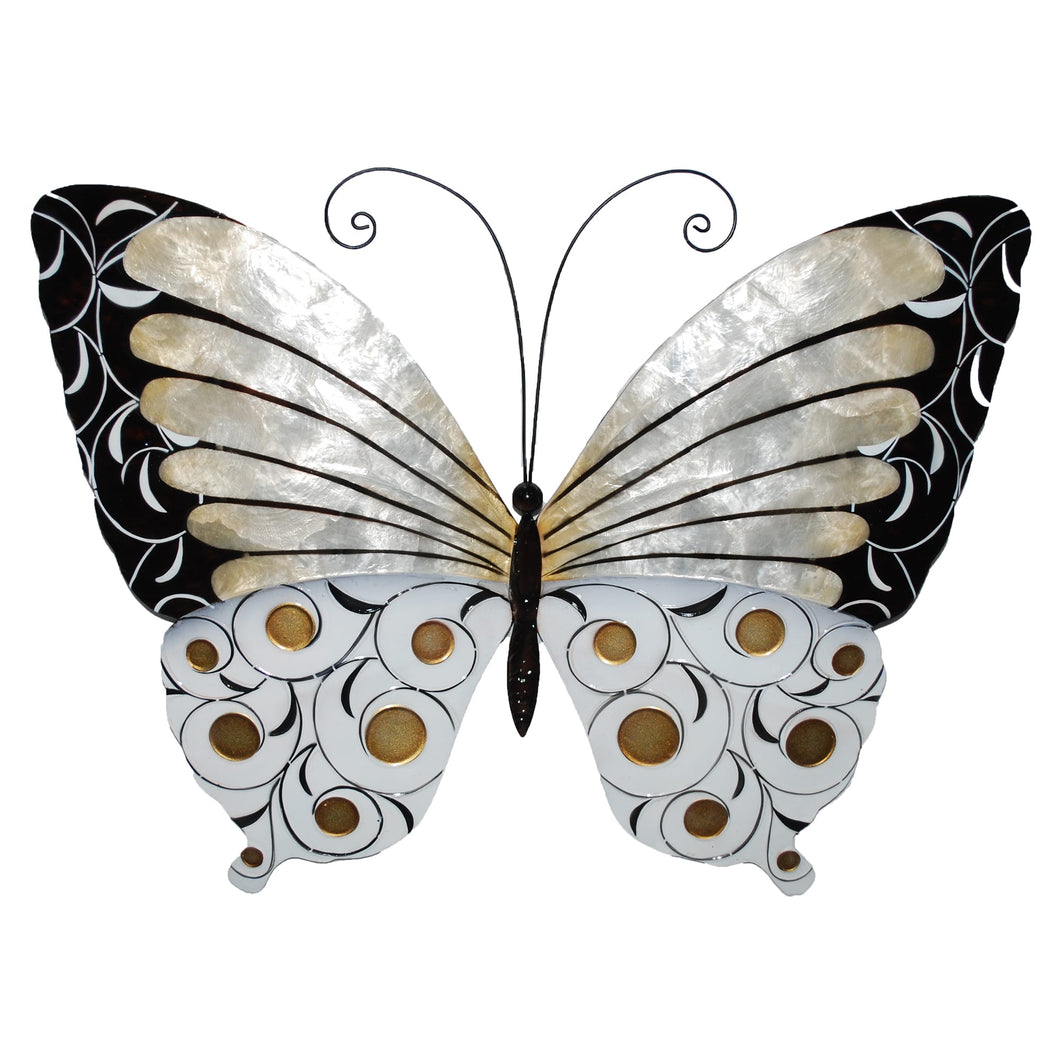 Butterfly Wall Decor Black Pearl And Gold