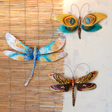 Load image into Gallery viewer, Dragonfly Wall Decor Peacock
