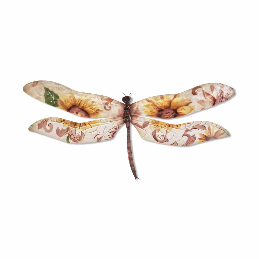 Dragonfly Wall Decor Sunflowers