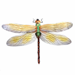 Dragonfly Wall Decor White And Green