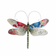 Load image into Gallery viewer, Dragonfly Wall Decor Spring Flowers

