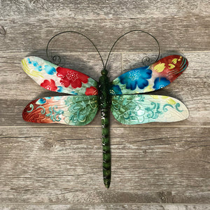 Dragonfly Wall Decor Spring Flowers