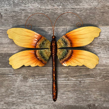 Load image into Gallery viewer, Dragonfly Wall Decor Sunflower
