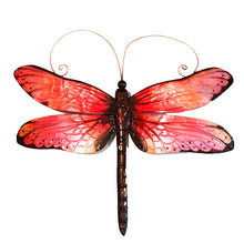 Load image into Gallery viewer, Dragonfly Wall Decor Red And Black
