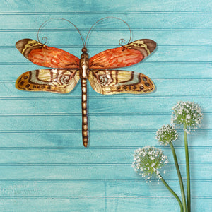 Dragonfly Wall Decor Red Multi Color