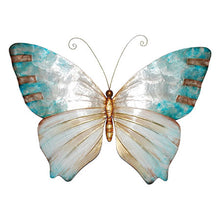 Load image into Gallery viewer, Butterfly Wall Decor Pearl And Soft Aqua
