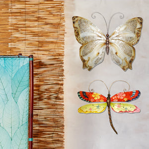 Butterfly Wall Decor With Pearl Scales And Browns