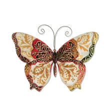 Load image into Gallery viewer, Butterfly Wall Decor Pearl And Red
