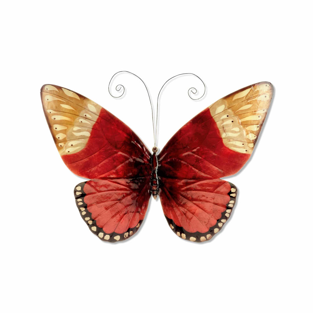 Butterfly Wall Decor Red