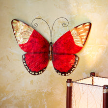 Load image into Gallery viewer, Butterfly Wall Decor Red
