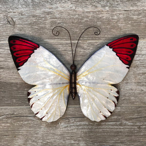 Butterfly Wall Decor Red Tipped